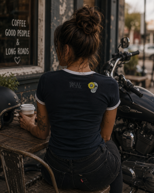 Skull Badge Ringer Tee