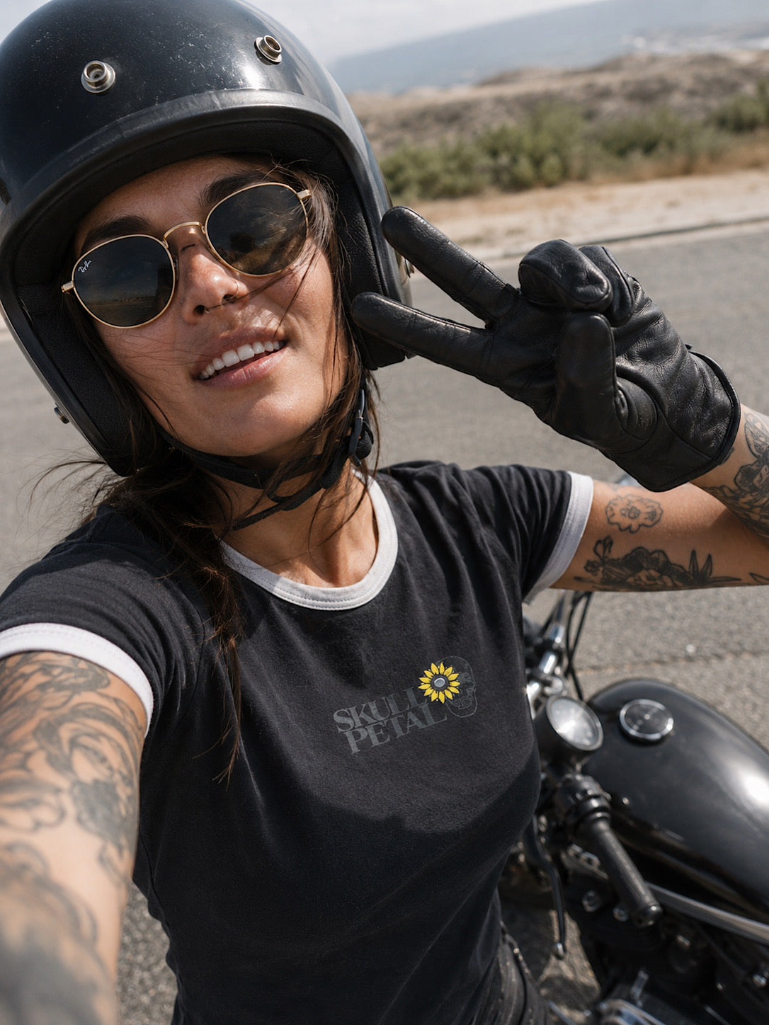 Sunflower Ringer Tee